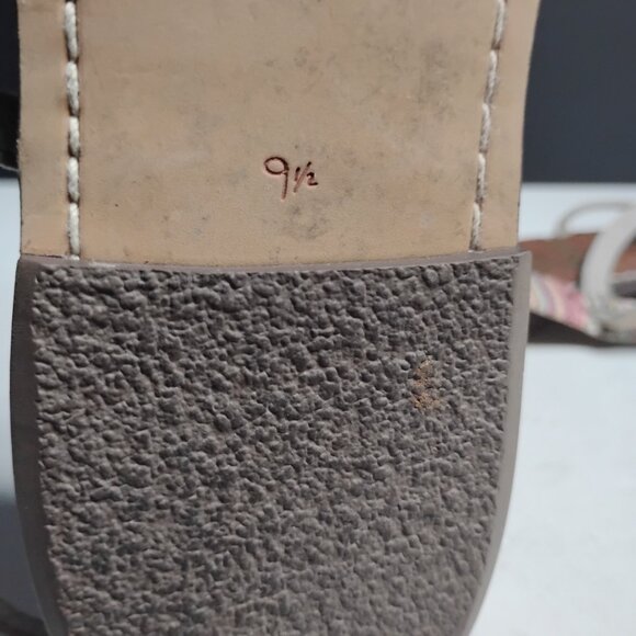 Sam Edelman Vegan Almond Woven Sand Gigi Thong Ankle Strap Sandals Size 9 1/2 - Picture 9 of 14